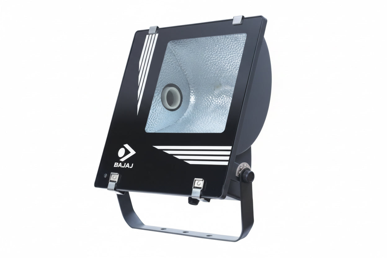 Bajaj 400W Sodium Vapor Flood Light with Complete Fitting – Includes 400W Choke 400W Lamp Outdoor Waterproof Industrial Lighting