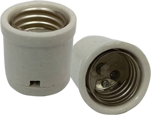 Home / E40 Porcelain Lamp Holder | Heavy-Duty Ceramic Bulb Base | Heat ...