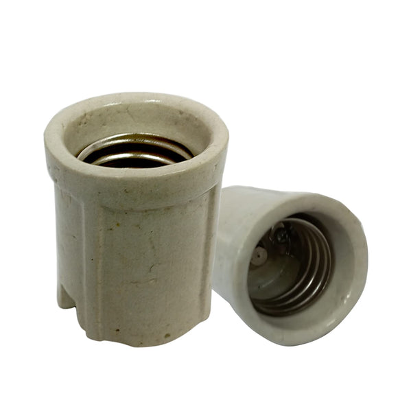 Home / E40 Porcelain Lamp Holder | Heavy-Duty Ceramic Bulb Base | Heat ...
