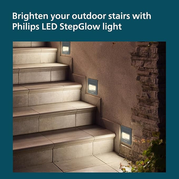 Home / PHILIPS 2W 581958 Step Glow Surface Mounted Decorative LED Step ...