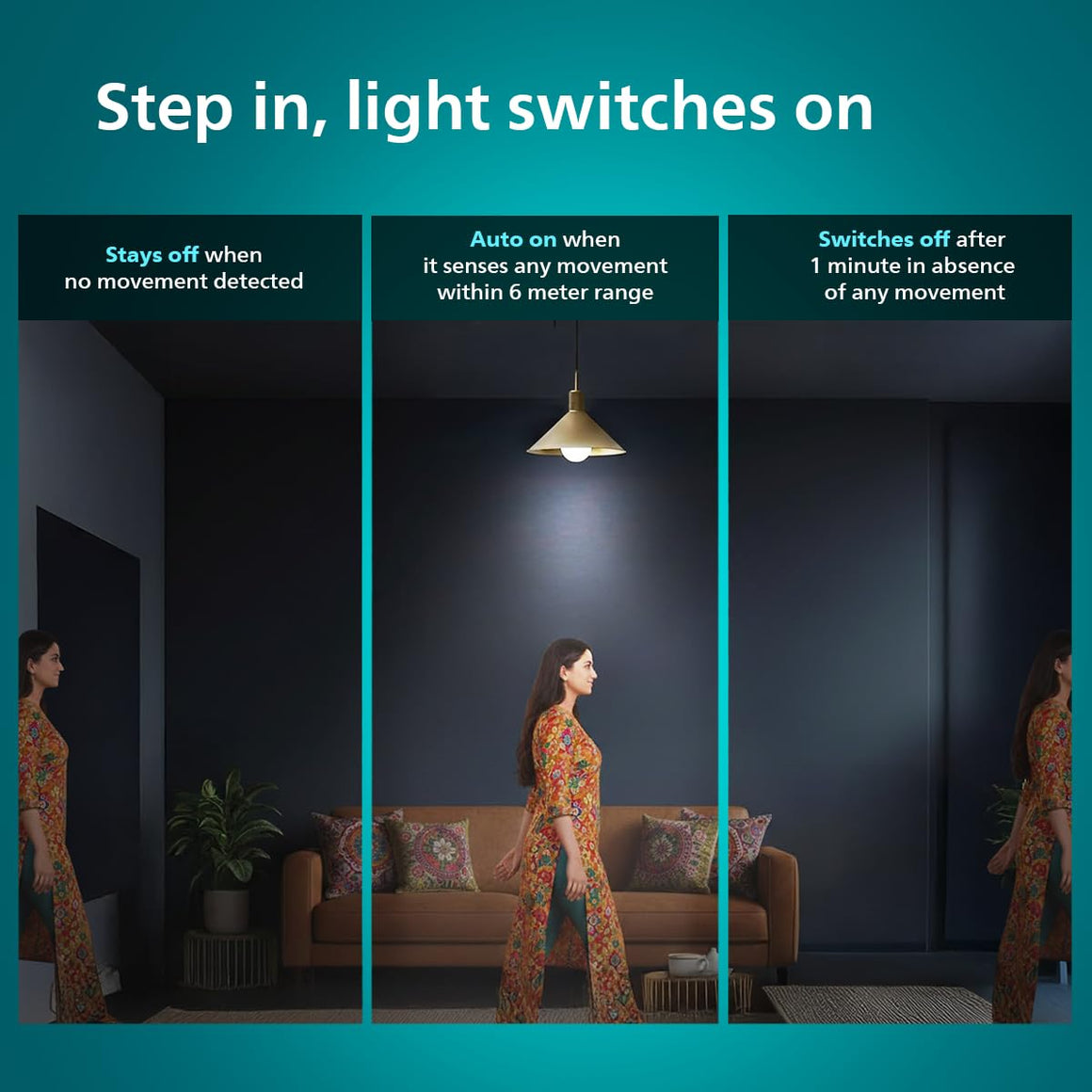 Home / Philips 15W Motion Sensor LED Bulb | Cool White 6500K | B22 Base ...