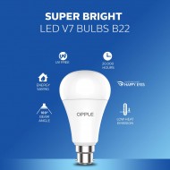 OPPLE LED Light Bulb B22 BASE, 9W (75-Watt Equivalent) Cool DayLight