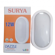 Surya 12 Watt Dazzle Bulkhead LED Downlighter, Surface Mounted