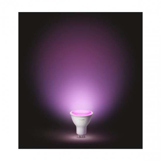 philips hue gu10 5.7-watt led lamp (white and color ambience)